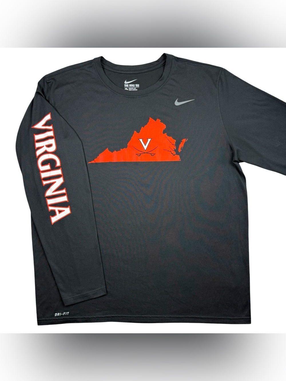 Nike Virginia Cavaliers Football TEAM ISSUED UVA #25 Long Sleeve Mens t-shirt XL